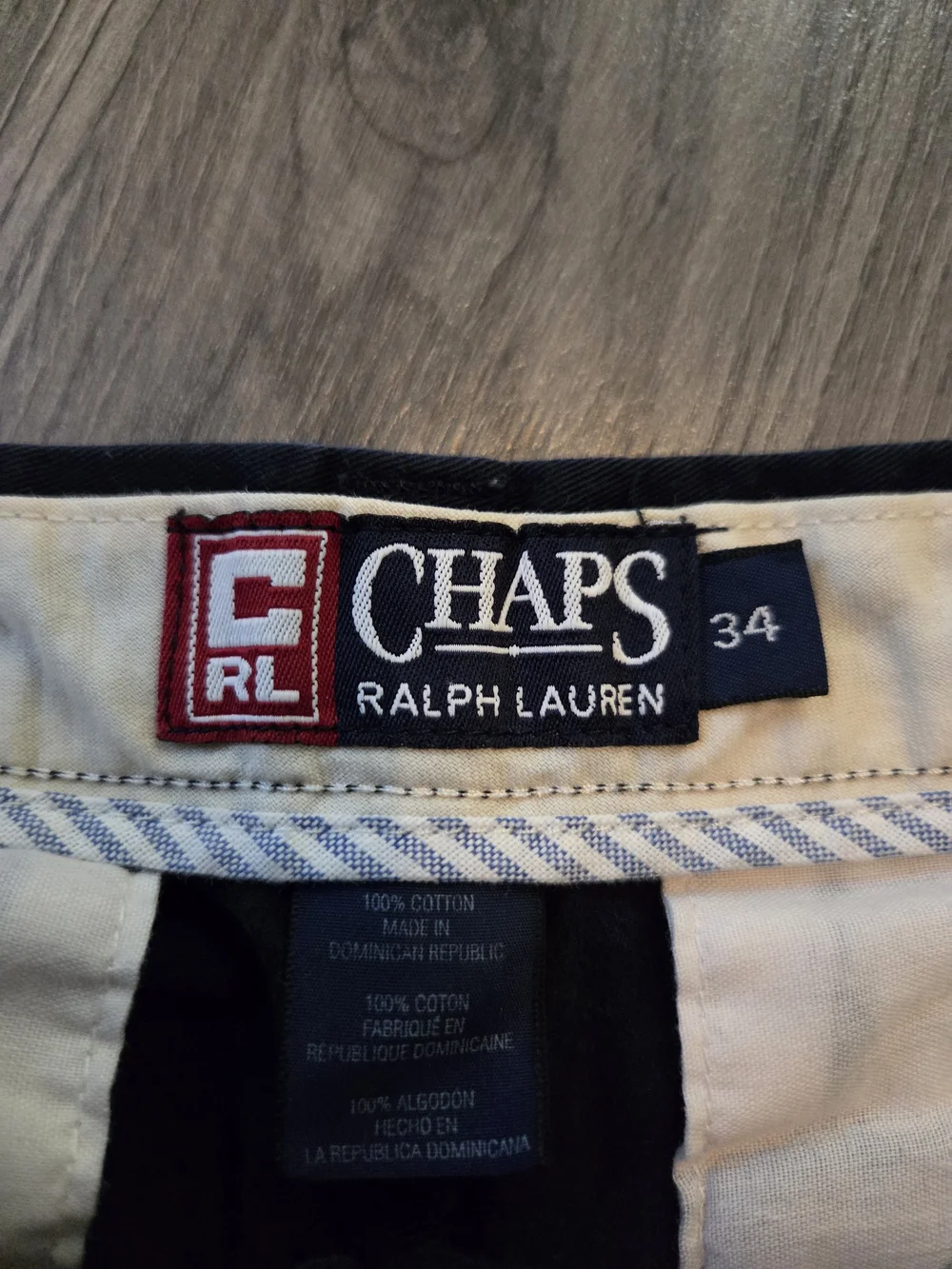 Ralph Lauren Navy Flat-Front Cotton Shorts